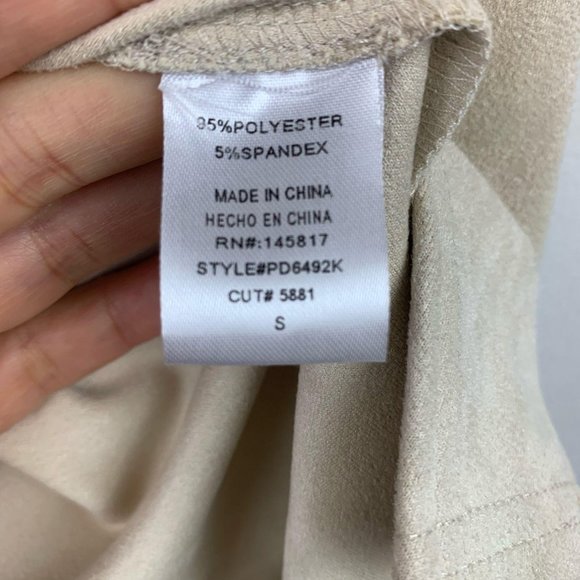 PRIVY Privately Privileged Taupe Bodycon Mini Dress Sz S - Picture 9 of 10